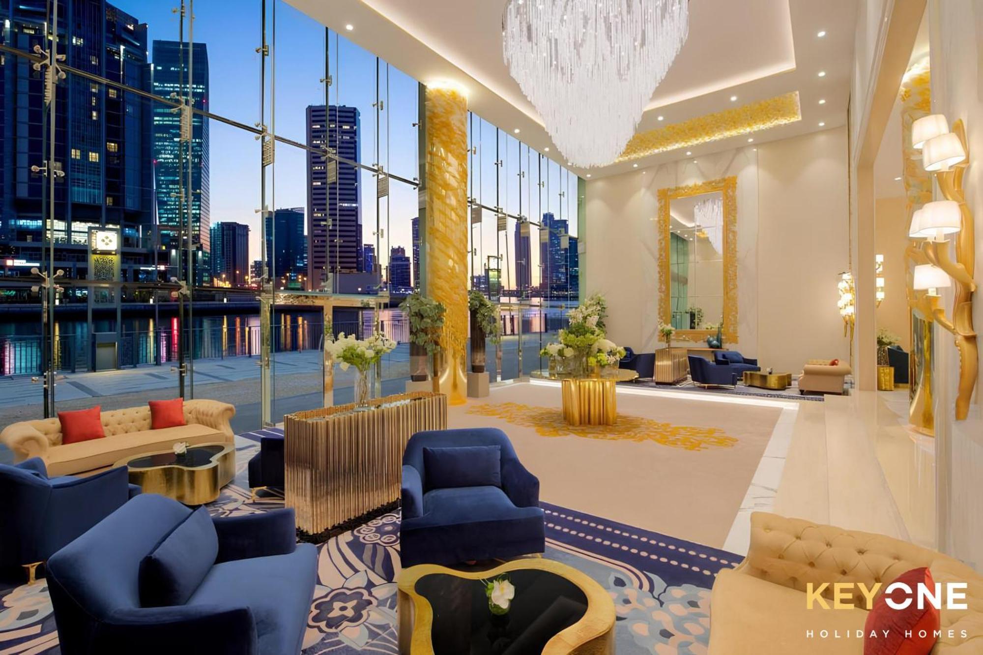 Sleek Studio In Prive With Stunning Canal View دبي المظهر الخارجي الصورة